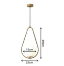 GobekUsa Glass Ball Pendant Lights for Kitchen Dining Bedroom Decor