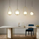 GobekUsa Glass Ball Pendant Lights for Kitchen Dining Bedroom Decor