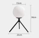 GobekUsa Glass Ball Table Lamp: Modern Nordic LED Desk Light