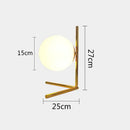 GobekUsa Glass Ball Table Lamp: Modern Nordic LED Desk Light