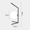 GobekUsa Glass Ball Table Lamp: Modern Nordic LED Desk Light