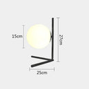 GobekUsa Glass Ball Table Lamp: Modern Nordic LED Desk Light