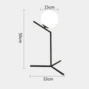 GobekUsa Glass Ball Table Lamp: Modern Nordic LED Desk Light