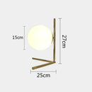GobekUsa Glass Ball Table Lamp: Modern Nordic LED Desk Light