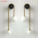 GobekUsa Glass Ball Gold LED Wall Lamp for Modern Home Decor & Lighting