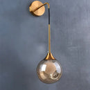 GobekUsa Glass Ball Gold Wall Lamp Modern Sconce Nordic Light Fixture for Living Bedroom