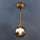 GobekUsa Glass Ball Gold Wall Lamp Modern Sconce Nordic Light Fixture for Living Bedroom