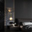 GobekUsa Glass Ball Gold Wall Lamp Modern Sconce Nordic Light Fixture for Living Bedroom