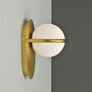 GobekUsa Glass Ball Gold Wall Light Sconce | Modern Nordic Bedside Indoor Lamp