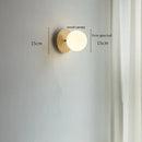 GobekUsa Glass Ball LED Wall Lights with Pull Chain Switch for Bedroom Cafe Bathroom