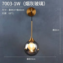 GobekUsa Glass Ball Gold LED Wall Sconce Modern Nordic Indoor Lamp Fixture