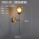 GobekUsa Glass Ball Gold LED Wall Sconce Modern Nordic Indoor Lamp Fixture
