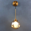 GobekUsa Glass Ball Gold LED Wall Sconce Modern Nordic Indoor Lamp Fixture