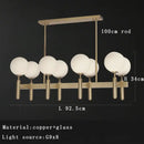 GobekUsa Glass Balloon Chandelier: Elegant Led Round Hanging Light for Luxury Dining Room