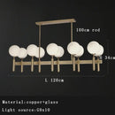 GobekUsa Glass Balloon Chandelier: Elegant Led Round Hanging Light for Luxury Dining Room