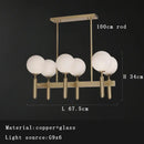 GobekUsa Glass Balloon Chandelier: Elegant Led Round Hanging Light for Luxury Dining Room