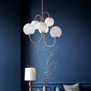 GobekUsa Glass Balls Chandelier Pendant Light for Living Dining Room