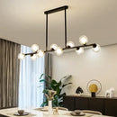 GobekUsa Glass Balls Chandelier: Stylish Suspension Lighting for Dining Room, Kitchen, and Office