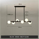 GobekUsa Glass Balls Chandelier: Stylish Suspension Lighting for Dining Room, Kitchen, and Office
