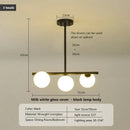 GobekUsa Glass Balls Chandelier: Stylish Suspension Lighting for Dining Room, Kitchen, and Office