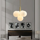 GobekUsa Glass Balls Chandelier: Modern Gold Pendant Lighting for Living Room & Dining Area