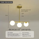 GobekUsa Glass Balls Chandelier: Stylish Suspension Lighting for Dining Room, Kitchen, and Office