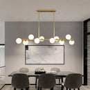 GobekUsa Glass Balls Chandelier: Stylish Suspension Lighting for Dining Room, Kitchen, and Office