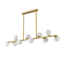GobekUsa Glass Balls Chandelier: Stylish Suspension Lighting for Dining Room, Kitchen, and Office