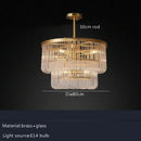 GobekUsa Glass Bar Chandelier Minimalist Designer Hanglamp for Living Room Luxe Lighting
