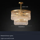 GobekUsa Glass Bar Chandelier Minimalist Designer Hanglamp for Living Room Luxe Lighting