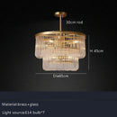GobekUsa Glass Bar Chandelier Minimalist Designer Hanglamp for Living Room Luxe Lighting