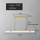 GobekUsa Glass Belt Chandelier: Modern Indoor Restaurant & Office LED Light
