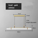 GobekUsa Glass Belt Chandelier: Modern Indoor Restaurant & Office LED Light