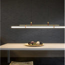 GobekUsa Glass Belt Chandelier: Modern Indoor Restaurant & Office LED Light