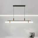 GobekUsa Glass Belt Chandelier: Modern Indoor Restaurant & Office LED Light