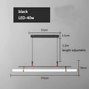 GobekUsa Glass Belt Chandelier: Modern Indoor Restaurant & Office LED Light