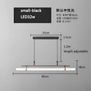 GobekUsa Glass Belt Chandelier: Modern Indoor Restaurant & Office LED Light