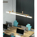 GobekUsa Glass Belt Chandelier: Modern Indoor Restaurant & Office LED Light