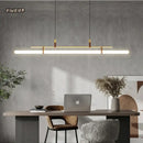 GobekUsa Glass Belt Chandelier: Modern Indoor Restaurant & Office LED Light
