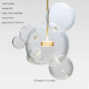 GobekUsa Glass Bubble Ball LED Chandelier Mickey Light for Modern Indoor Spaces