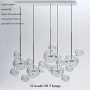 GobekUsa Glass Bubble Ball LED Chandelier Mickey Light for Modern Indoor Spaces