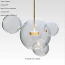 GobekUsa Glass Bubble Ball LED Chandelier Mickey Light for Modern Indoor Spaces