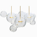 GobekUsa Glass Bubble Ball LED Chandelier Mickey Light for Modern Indoor Spaces