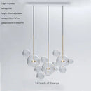 GobekUsa Glass Bubble Ball LED Chandelier Mickey Light for Modern Indoor Spaces