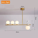 GobekUsa Glass Bubble Pendant Light with LED lamp - Angel Candle Holder Statues