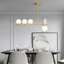 GobekUsa Glass Bubble Pendant Light with LED lamp - Angel Candle Holder Statues