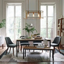 GobekUsa Modern Clear Glass Island Lighting - 3 Head Gold Finish Hanging Lamp Kit for Dining Room