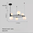 GobekUsa Glass Chandelier G9 Hanging Light for Living Room Bedroom Decor