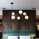 GobekUsa Glass Chandelier G9 Hanging Light for Living Room Bedroom Decor
