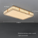 GobekUsa Glass Crystal LED Ceiling Lamp Modern Minimalist Home Décor Light Fixtures